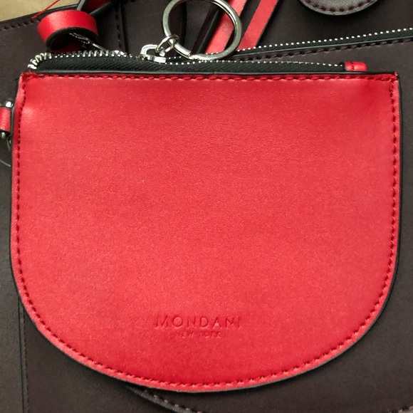 Mondani New York faux learther red and dark brown - Picture 8 of 8